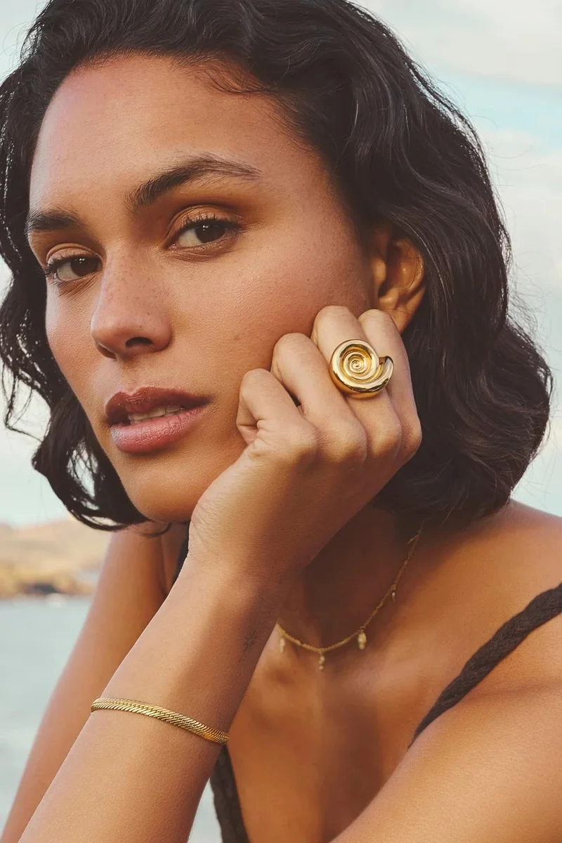 Missoma Multi-Link Wave Band Ring