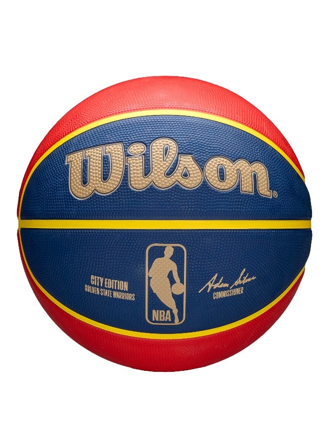 Wilson 2024 NBA Team City Edition GS Warriors Basketball Size 7 - Image 1