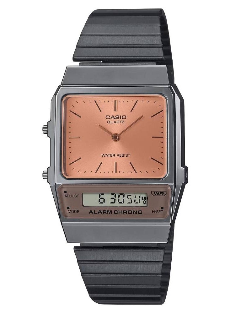 Casio AQ-800ECGG-4ADF Analog-Digital Vintage Stainless Steel Watch - Image 1