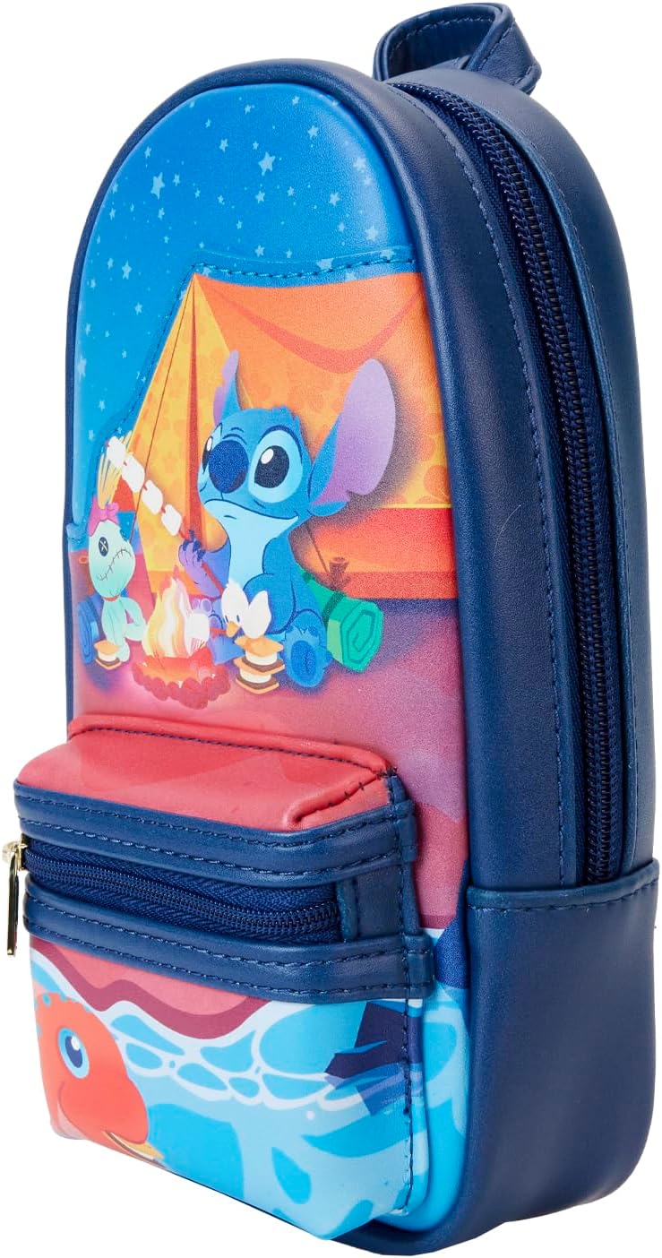 Loungefly Loungefly Disney Stitch Camping Cuties Mini Backpack Pencil Case - Image 2