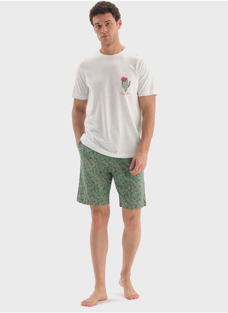 dagi - Nightwear T-Shirt & Short Set - Image 1