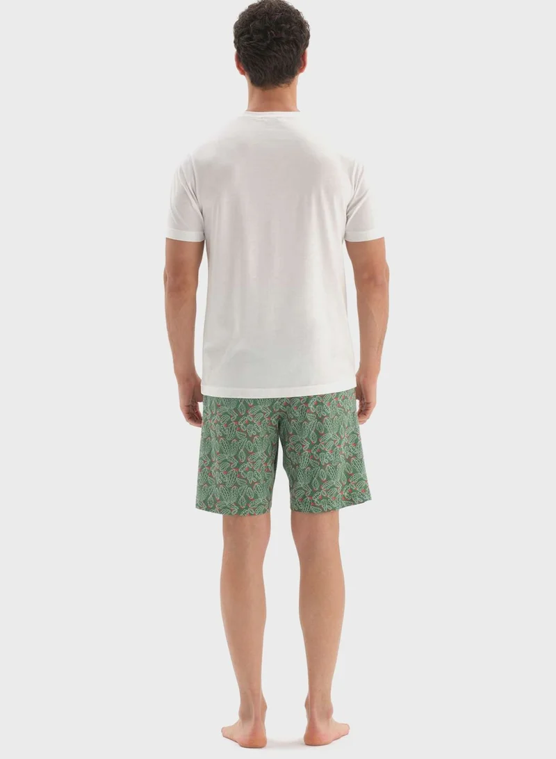 dagi Nightwear T-Shirt & Short Set