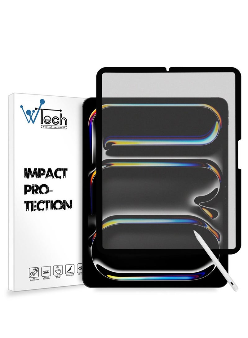 دبليو تيك ابل ايباد برو 13 5G 2024 (الجيل السابع M4) 13 بوصة نانو سيراميك غراء كامل غطاء كامل واقي شاشة مرن غير لامع شفاف