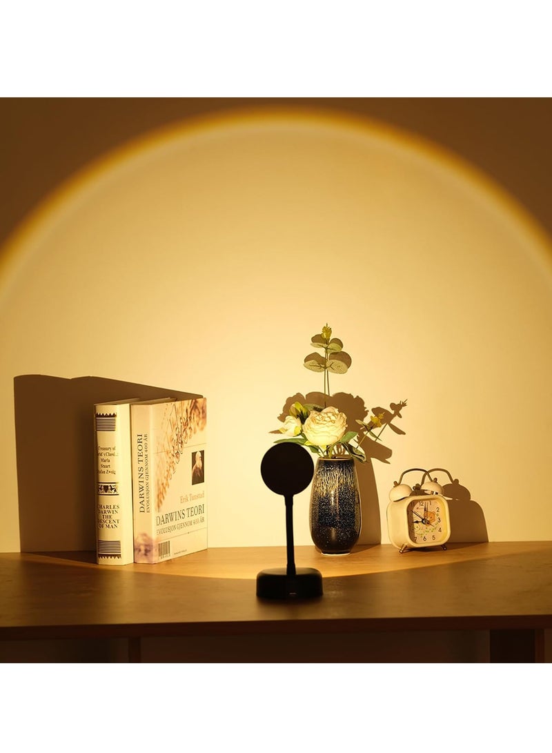 Rechargeable Motion Sensor Picture Light, Spotlight Painting Light, LED Wall Light, Night Light, 3 Colors and Dimmable 360° Rotation with Remote Control (Black)