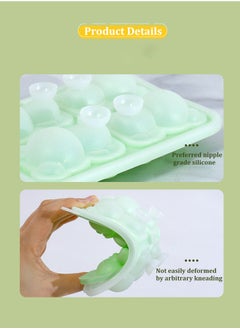 Ssovi Little Bear Ice Cube Mold Silicone Ice Grid Household Internet Celebrity Ice Cream Ice Cream Ice Hockey Ice Box Ice Mold  - Image 4