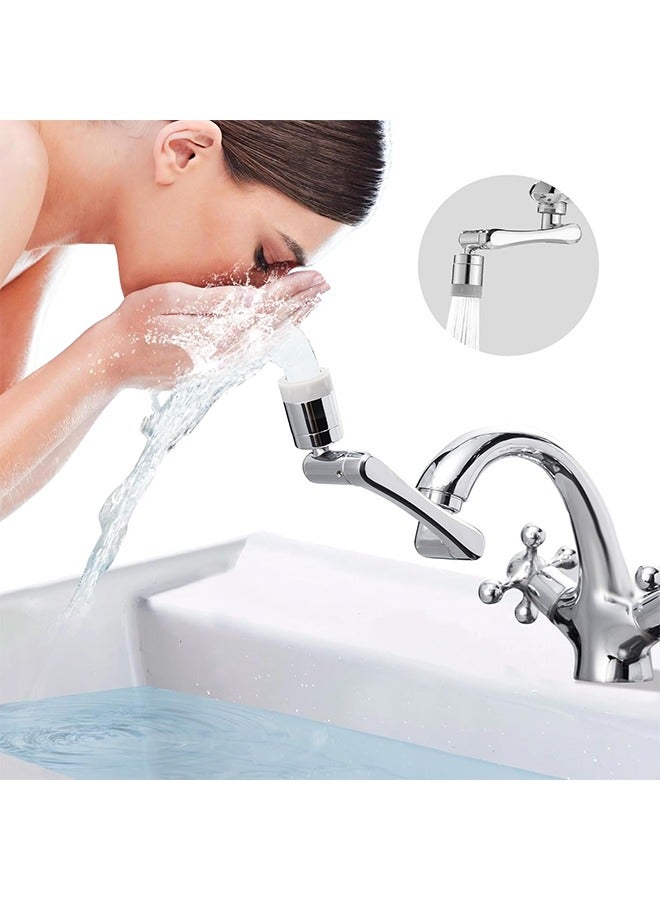 1080° Swivel Faucet-Extender Sink-Aerator - 2 Mode Splash Water Filter Extension, Kitchen Bathroom 360° Rotatable Spray Attachment, Multifunctional Universal Robotic Arm -Wash Hand/Hair/Face  - Image 2