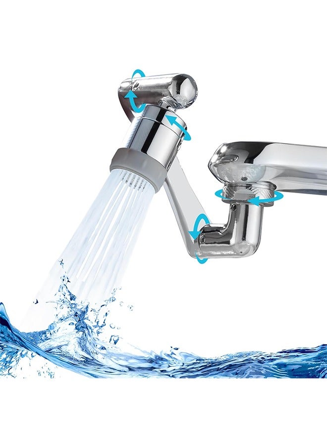 1080° Swivel Faucet-Extender Sink-Aerator - 2 Mode Splash Water Filter Extension, Kitchen Bathroom 360° Rotatable Spray Attachment, Multifunctional Universal Robotic Arm -Wash Hand/Hair/Face  - Image 3