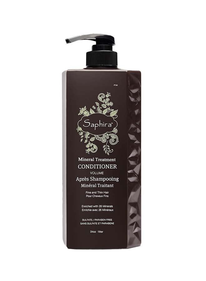 سافيرا بلسم للعلاج المعدني للشعر الناعم والرقيق والملون ، خالي من الكبريتات ، خالي من البارابين ، 1 لتر - Image 1