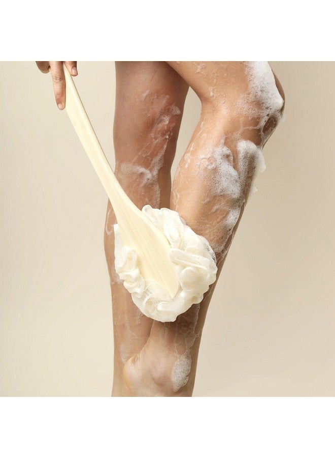 إيكوتولز فرشاة حمام إيكوبوف من إيكو تولز، فرشاة ليفة للاستحمام والدش، مصنوعة بمقبض طويل ومعاد تدويرها، شبكة ناعمة لتقشير لطيف، فرشاة ظهر للرجال والنساء، صديقة للبيئة وخالية من القسوة، عدد 1 - Image 2