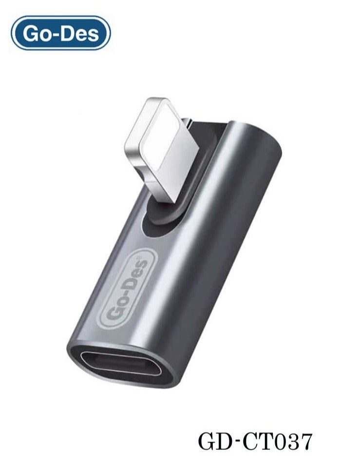 GO-DES GD-CT037 USB-C to Lightning Adapter - High-Speed Charging & Data Transfer
