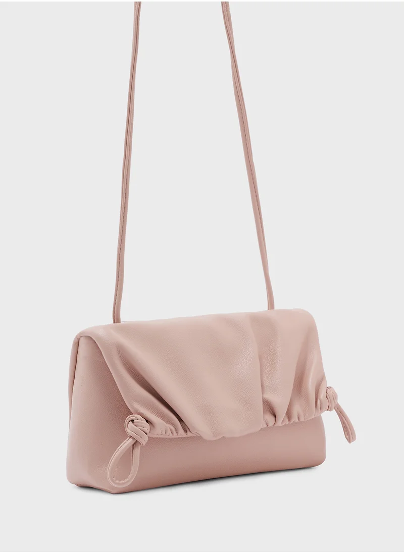 ايلا Ruched Detail Crossbody Bag