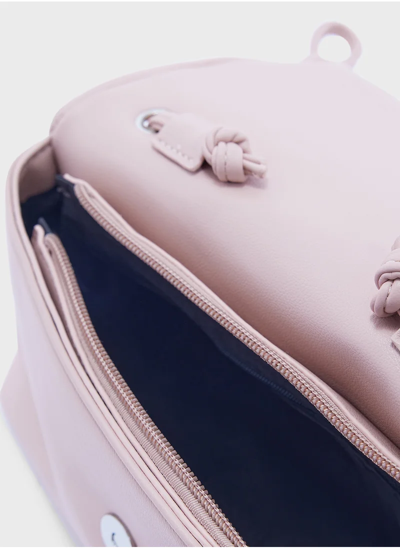 ايلا Ruched Detail Crossbody Bag