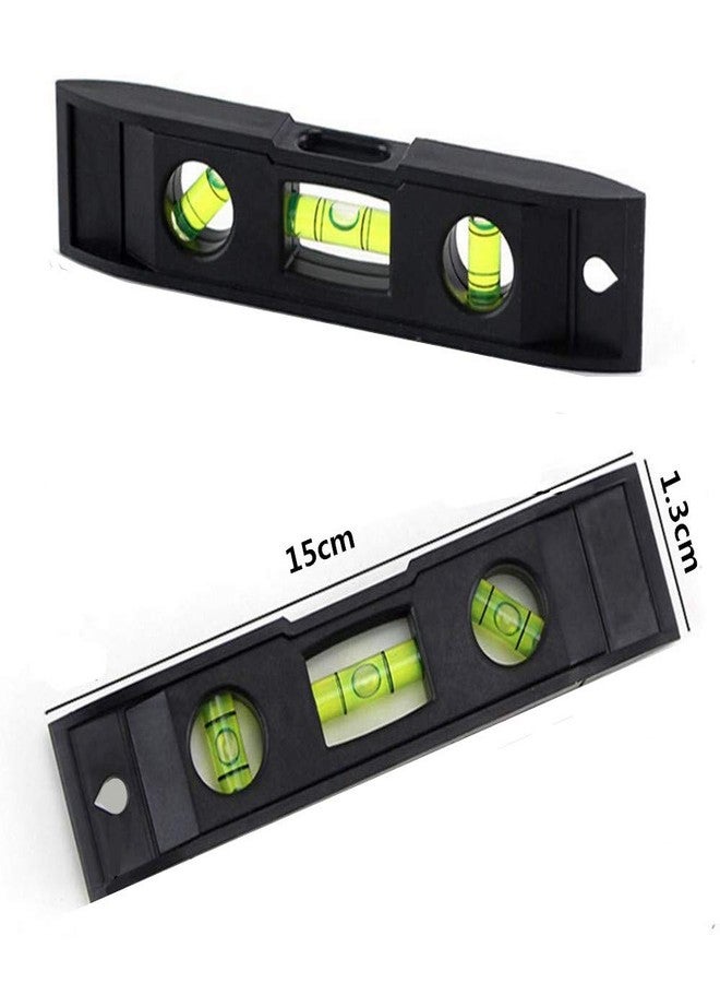 YOTOM 2pcs 6 inch Torpedo Level Magnetic Box Level with 180 90 45 Degree Bubble Level - Image 2