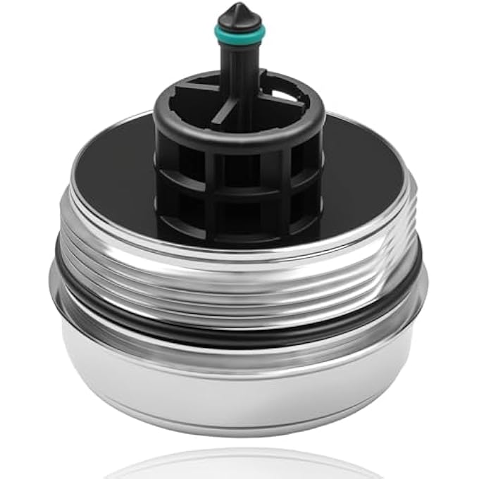 Dtomi Aluminium Oil Filter Housing Cover Cap Compatible With BMW Vehicle N52 N20 N54 N55 323i 525i 128i 325Xi 328Xi 330Xi 335Xi 525Xi 528Xi 530Xi 535Xi 740Li X3 X5 X6 20062016 Replace 11427525334 917056 - Image 2