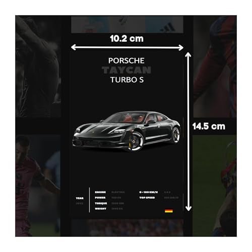 KARTMEN paper Black Cars Poster, Set of 32, 15 x 10 cm (A6 Size) 300 GSM |Sports Car Black Poster - Gwagon Posters & More Street Ruling Cars |Wall Art For Bedroom| Car Spec Posters-Glue dots Included - Image 3