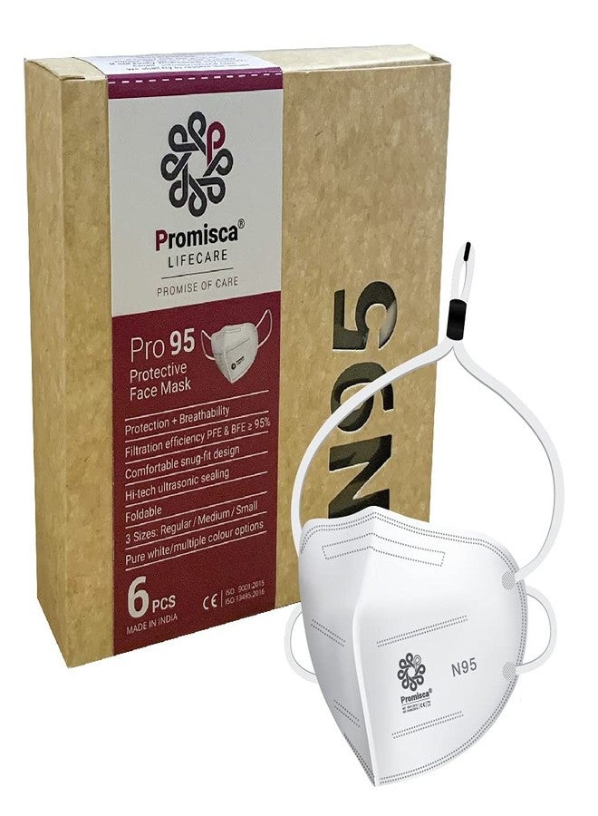 بروميسكا قناع الوجه بروميسكا N95 للرجال والنساء والأطفال بألوان متعددة و3 مقاسات، مزود بحلقة للأذن وحلقة للرأس. - Image 1
