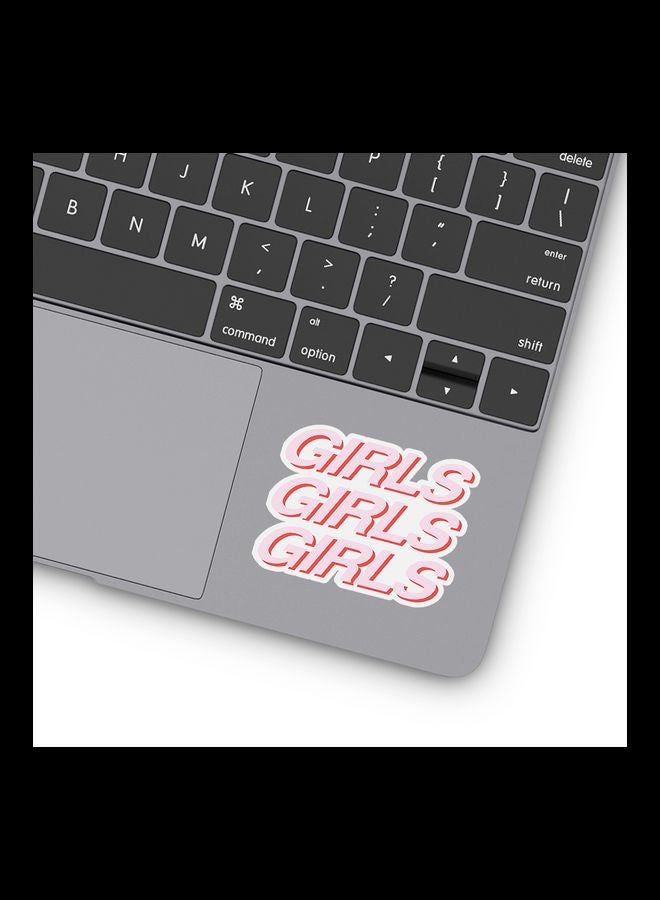 RKN Girls Girls Girls Vinyl Stickers For Laptop - Image 2