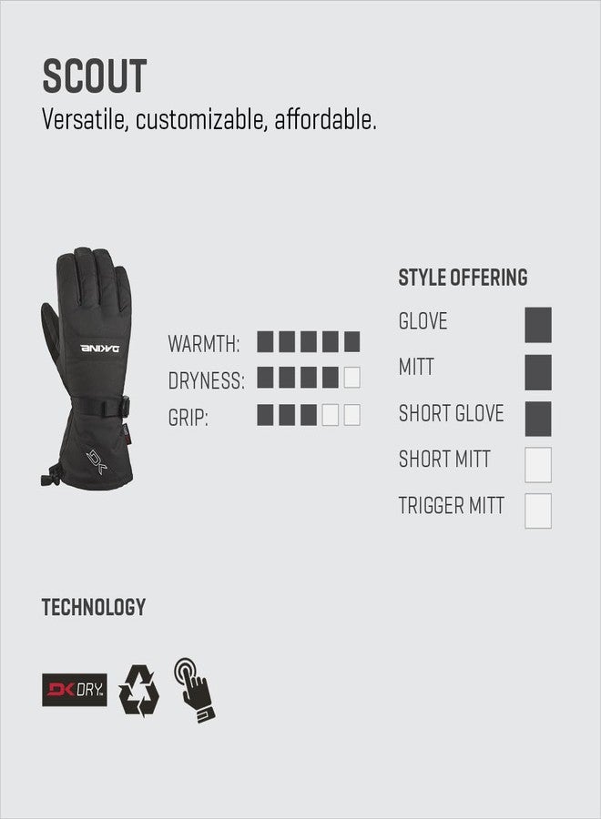 Dakine Scout Mitts - Black, Large - Image 2