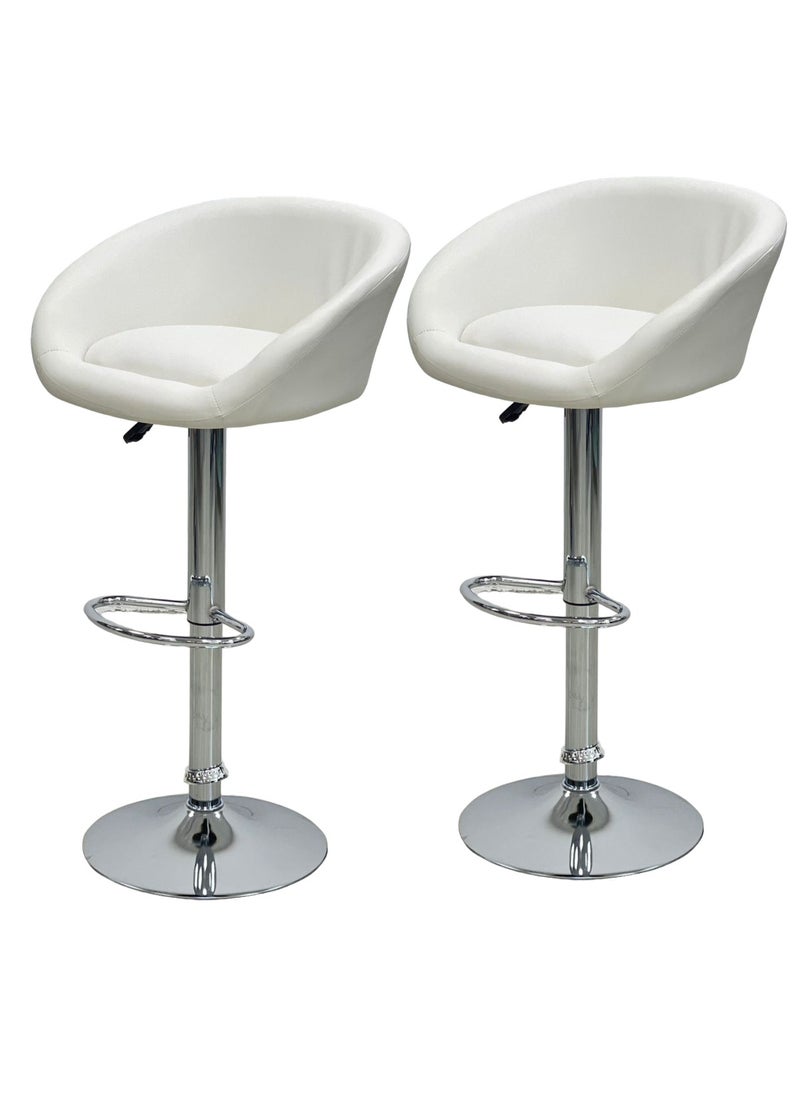 Generic - Set of 2 Pieces Modern Adjustable Counter Height Barstool - Image 1