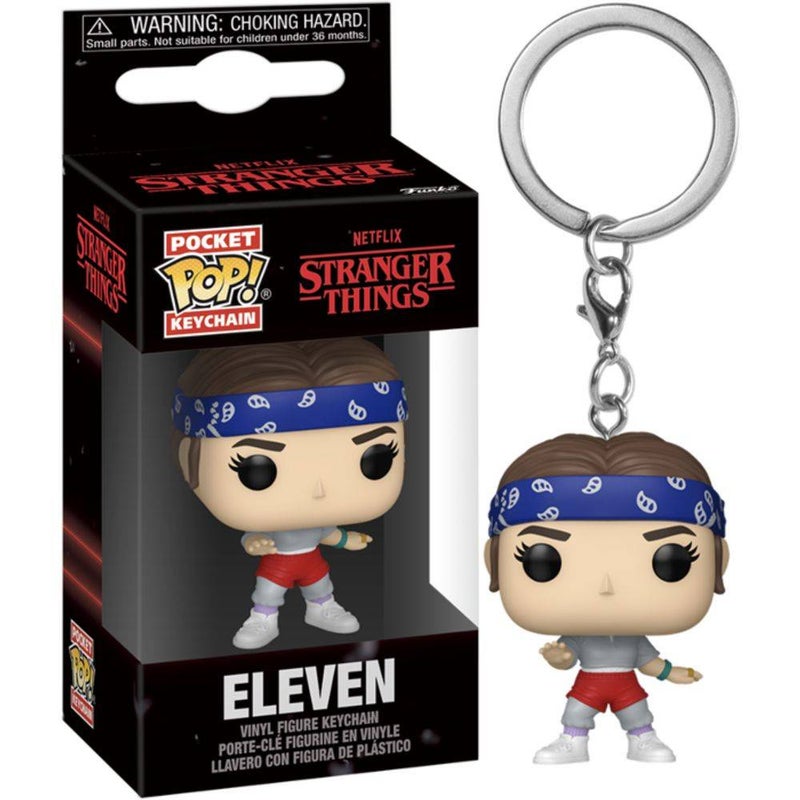 Funko Pocket POP! Stranger Things Eleven with Bandana Vinyl Keychain (10.2 cm) - Image 2