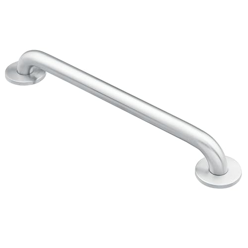 Moen Home Care Bathroom Safety 32 Inch Stainless Steel Handicap Grab Bar for Bathtub and Shower Elderly Assistance Product with Concealed Screws 8732
