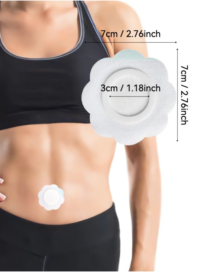 Farahom 50pcs Disposable Castor Oil Wrap Belly Button Patch, Self-Adhesive & Highly Absorbent Castor Oil Wrap Pack for Neck/Shoulders/Knees,  Spunlace Cloth No Wash Anti-Seepage Pad Patches 7cm x 7cm (Oils Not Included)  - Image 2