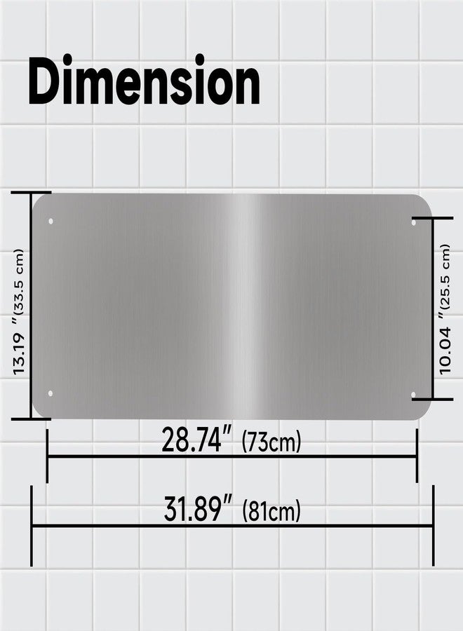 AIKE Durable Stainless Steel Hand Dryer Wall Splash Guard Backsplash Protector Panel AK28-WG(31.89'' X 13.19'',1Pcs) - Image 2