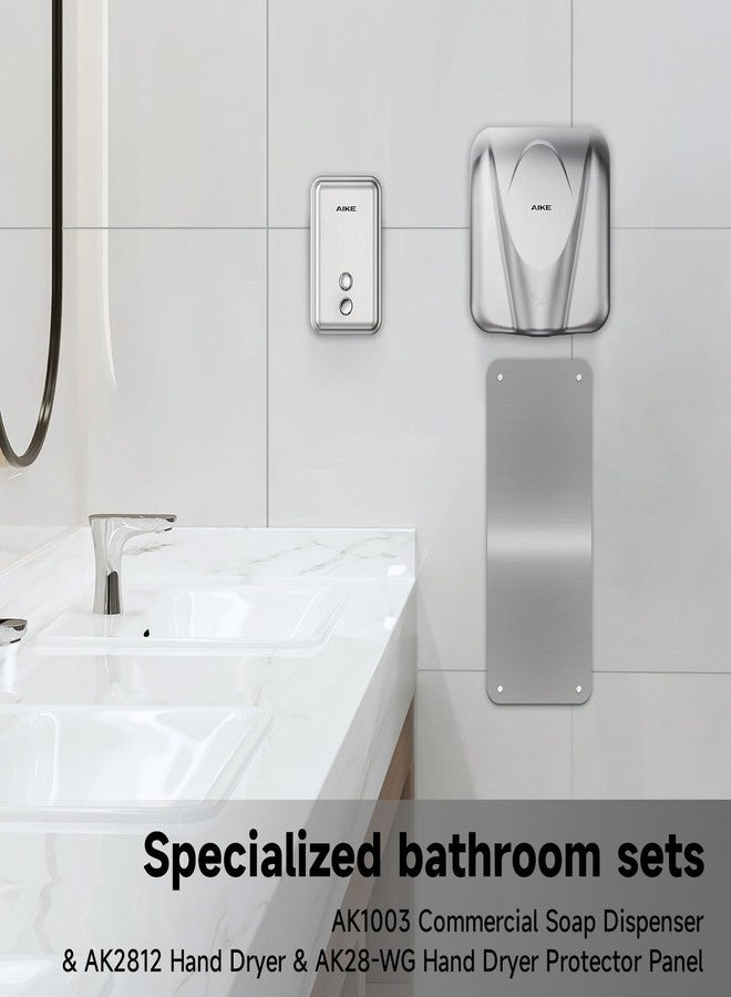 AIKE Durable Stainless Steel Hand Dryer Wall Splash Guard Backsplash Protector Panel AK28-WG(31.89'' X 13.19'',1Pcs) - Image 5