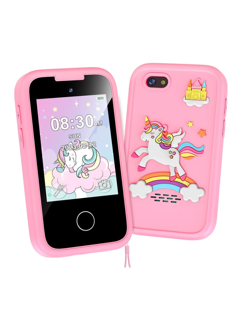 general Girls Toys for Kids Smartphone, 2.8 inch Touch Screen Toddler Learning Phone with Dual Camera, Games, Music Player, 8G SD Card - Image 1