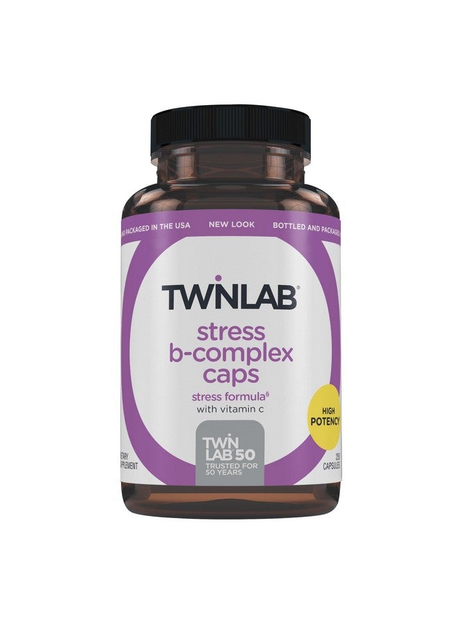 توين لاب كبسولات Twinlab Stress B-Complex - مكمل غذائي لدعم الطاقة مع فيتامين B12 وB6 - 250 كبسولة - Image 1