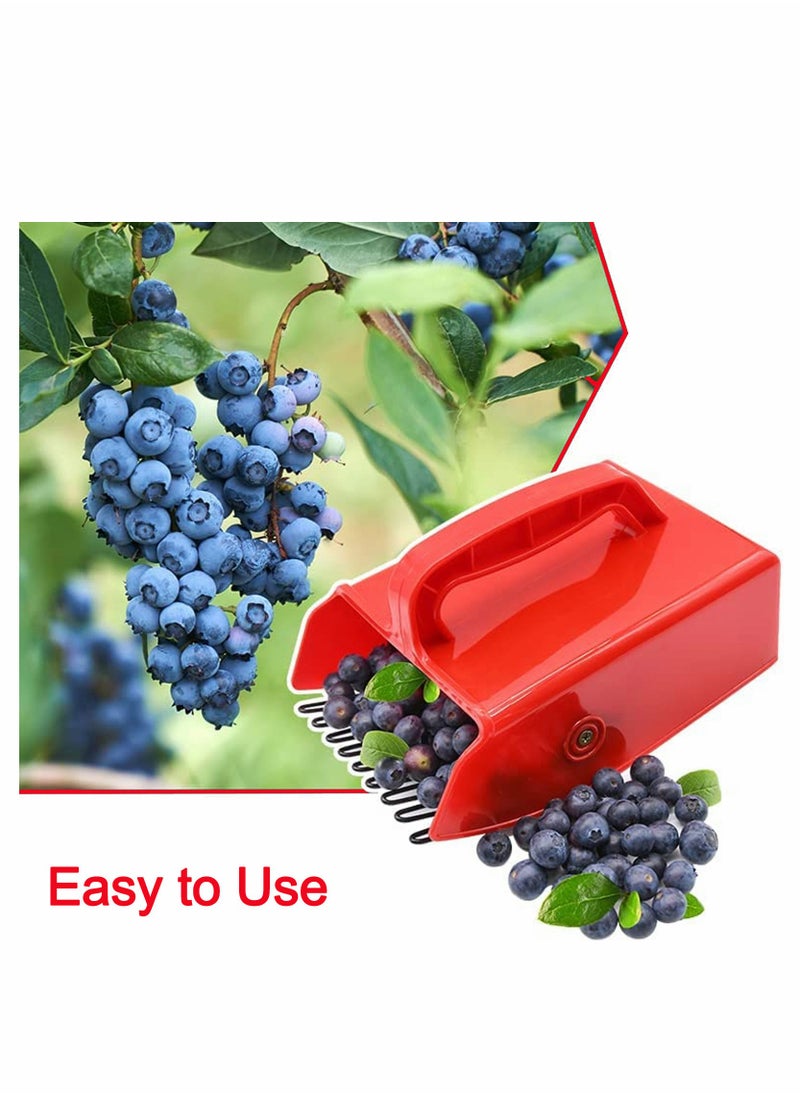 SYOSI - Berry Picker Portable Handheld Scoop Comb Tool Fruit Foraging Harvesting Collector with Ergonomic Soft Touch Handle Reinforced Coated Teeth for Cranberries Blueberries lingonberries Blackberries - Image 1