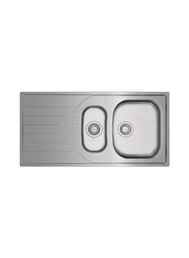 TEKA Universe 60 T-Xp 1½B 1D Inset Reversible Stainless Steel 1 Bowl 1 Drainer Sink Stainless Steel 1000x500x160mmmm - Image 2
