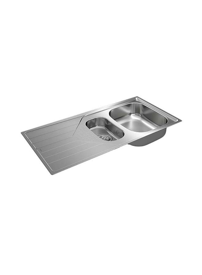TEKA Universe 60 T-Xp 1½B 1D Inset Reversible Stainless Steel 1 Bowl 1 Drainer Sink Stainless Steel 1000x500x160mmmm - Image 4