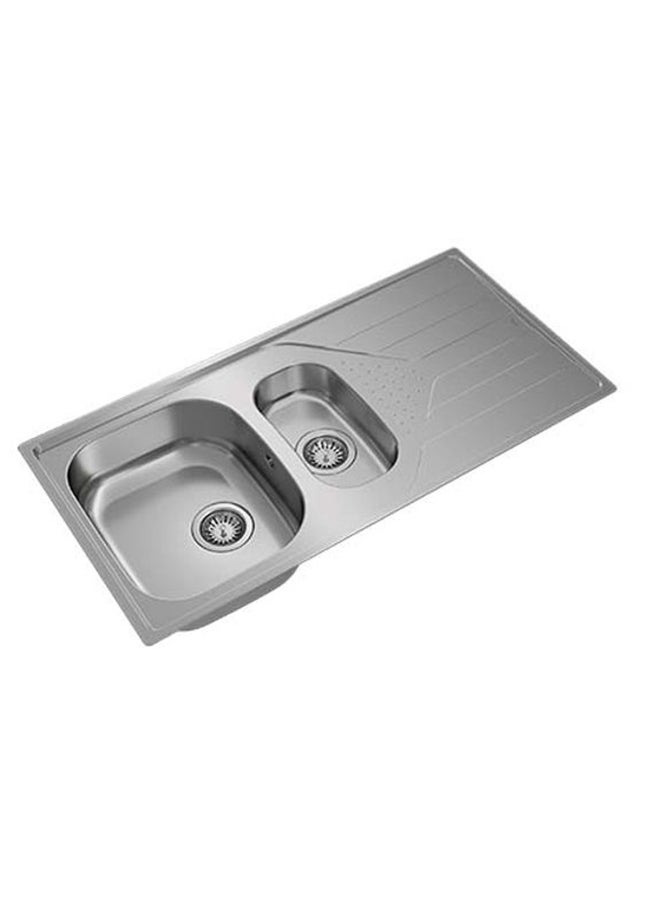 TEKA Universe 60 T-Xp 1½B 1D Inset Reversible Stainless Steel 1 Bowl 1 Drainer Sink Stainless Steel 1000x500x160mmmm - Image 5