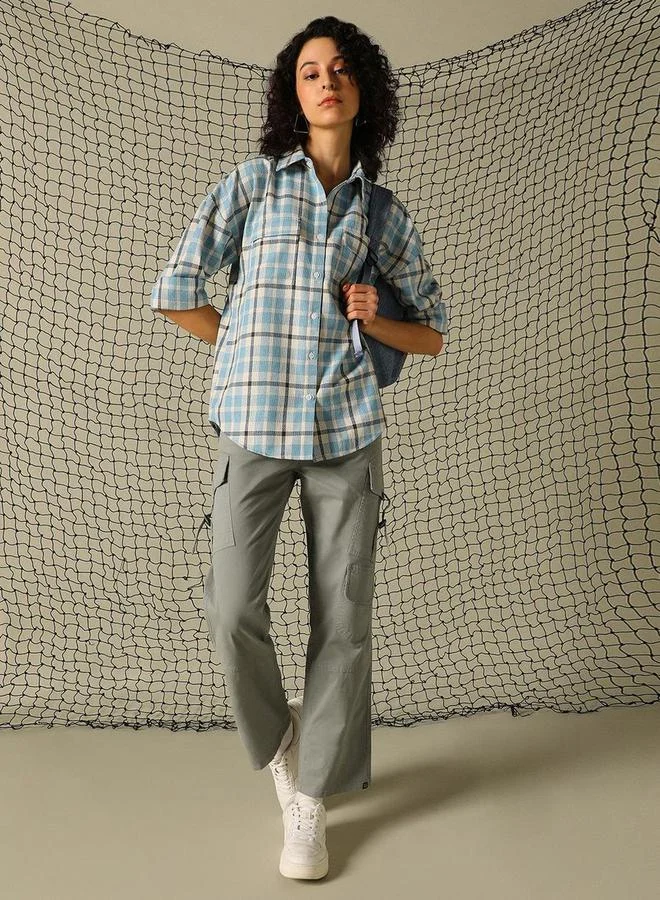 Hubberholme Checked Regular Fit Spread Collar Shirts by Styli