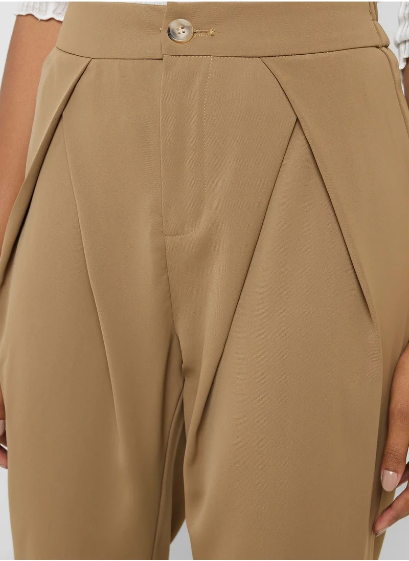 ELLA High Waist Pleat Detail Pants