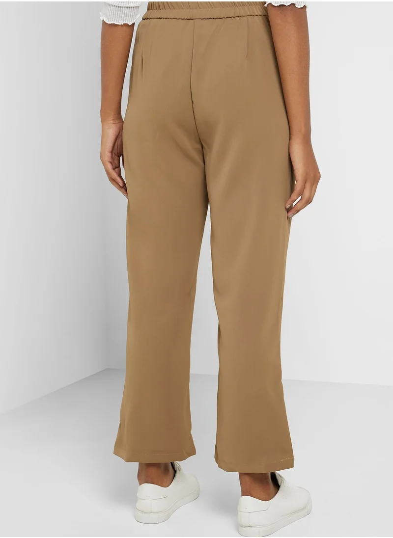 ELLA High Waist Pleat Detail Pants