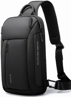 BANGE Waterproof And Durable Messenger Bag, Men's Chest Bag Shoulder Bag Messenger Bag Men Backpack...  - Image 1