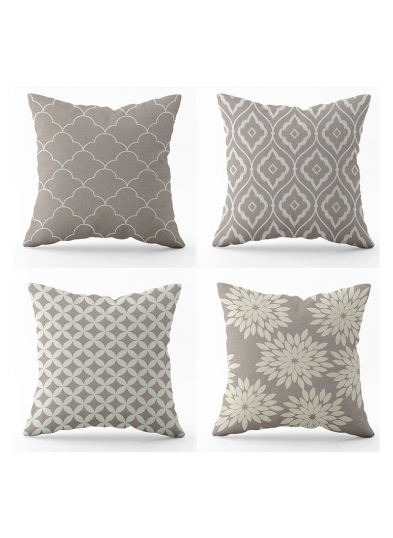 Set of 4 Cushion Covers Decorative Throw Pillow cases for Living Room Garden Outdoor Décor - pzsku/ZBF39D599715E0DB4C549Z/45/_/1729044851/4fd4e49c-7177-47fe-8783-44e6bcfea927