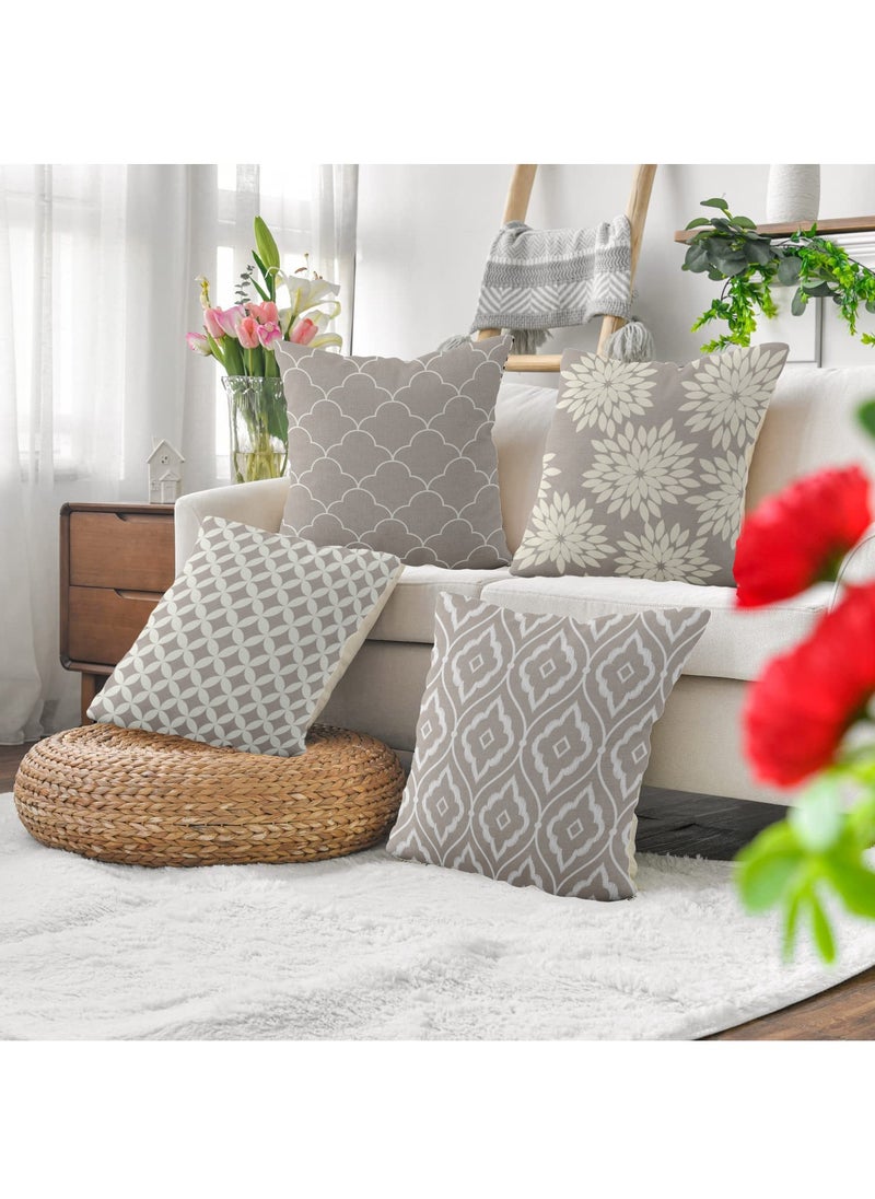 Set of 4 Cushion Covers Decorative Throw Pillow cases for Living Room Garden Outdoor Décor - pzsku/ZBF39D599715E0DB4C549Z/45/_/1729044852/5cbdd80e-37be-41cc-bc4f-139437341b19
