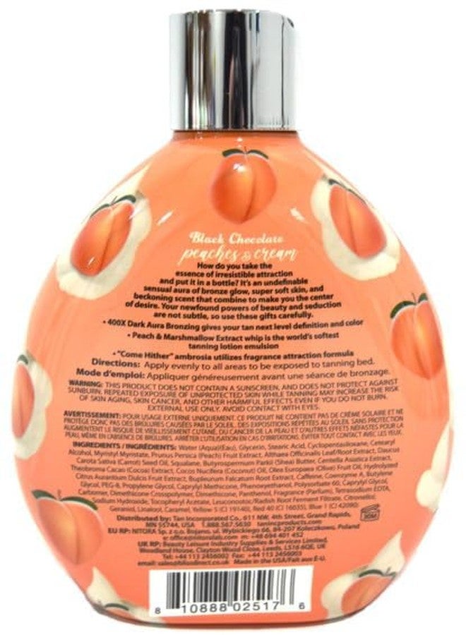 Brown Sugar Peaches & Cream 400X Double Dark Black Chocolate Bronzing Whip Tanning Lotion – Ultra Rich Skin Softening Formula for Deep, Long-Lasting Color – 13.5 oz - Image 2