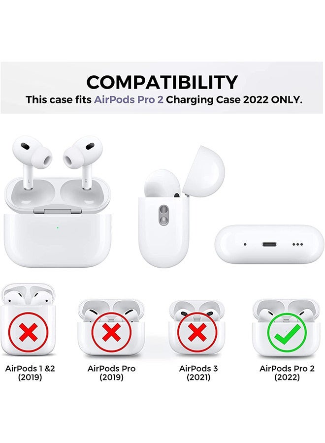 Peachjoy Cute Kawaii for AirPod Pro 2 Case with Shell Pearl Keychain, Love Heart Cat Design Silicone TPU Cover Compatible with AirPods Pro 2nd Generation 2022, Case for Women and Girls - Image 3