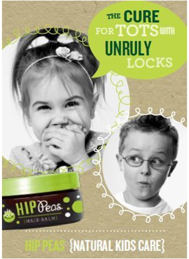 Hip Peas - Natural Hair Styling Balm/Gel/Pomade - Light Hold, 2 oz jar - Image 1
