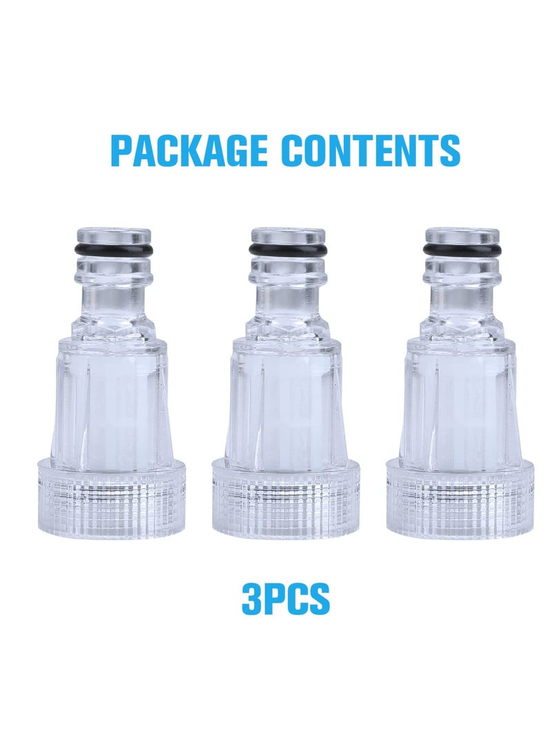 Pressure Washer Gun Adapter, 3 Pcs Plastic Inlet Filter, 3/4 Inch Garden Hose Connection, Water Tap Irrigation Pipe for Home Connectors - Image 1
