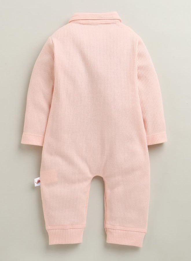 BUMZEE Baby Girls Cotton Full Sleeves Fancy Sleepsuit/Rompers Pink - 3-6 Months (Peb10791C-pnk) - Image 4
