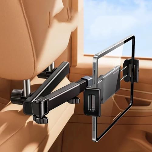 Toxen Car Headrest Mobile Tablet Holder Stand for All Mobiles 360°Rotation,Compatible Seat Headrest Cradle Devices, Secure & Adjustable for Kids - Image 1