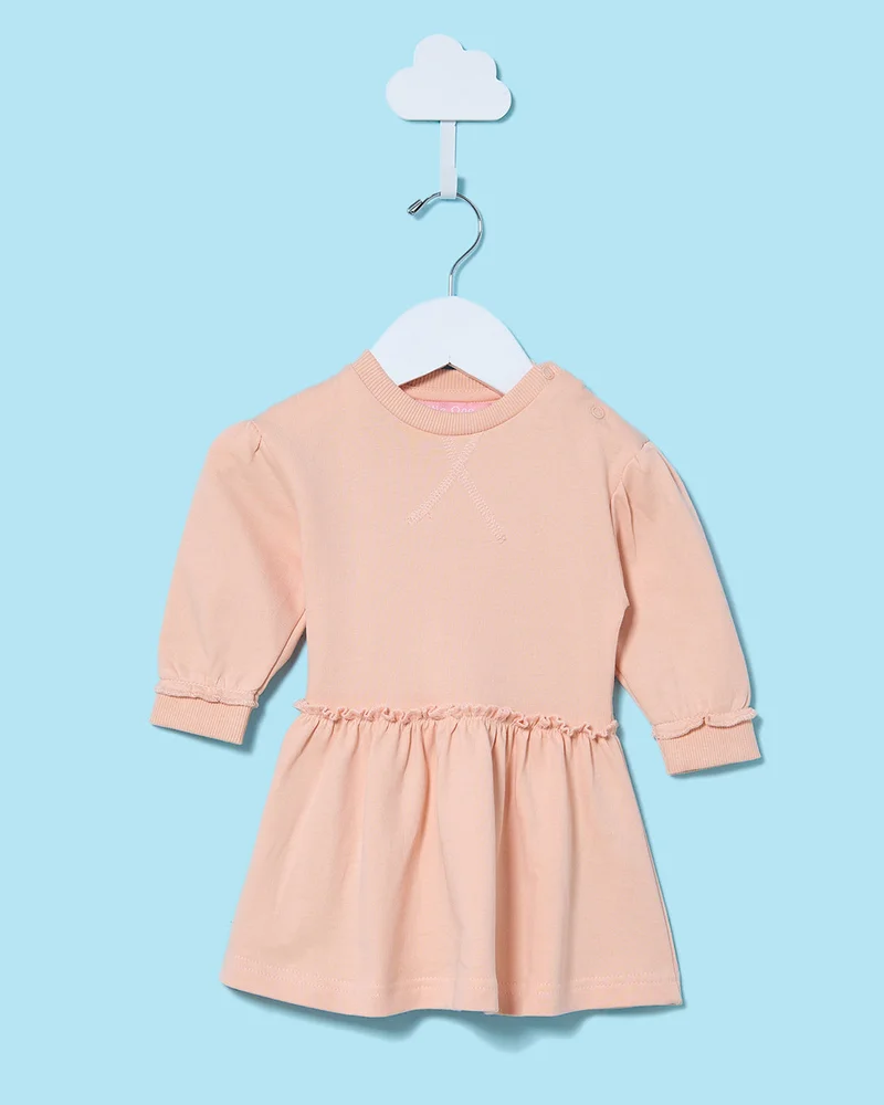 ردتاغ Infant Girls Pink Embellished Dress