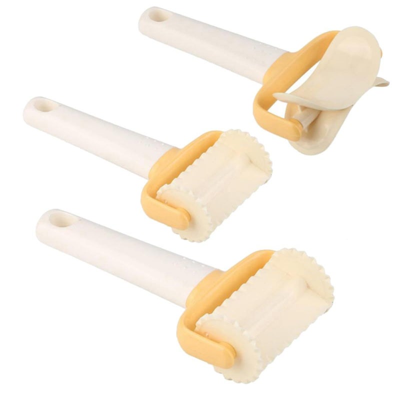 Plastic Cookie Cutter Set 3pcs Wavy Edge Baking Tool for Dough - Image 2