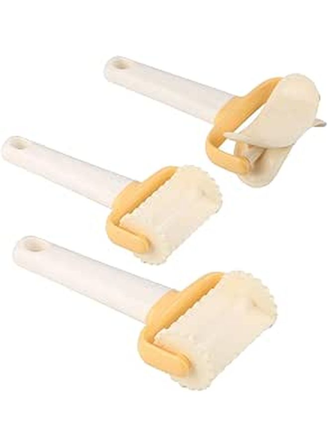 Plastic Cookie Cutter Set 3pcs Wavy Edge Baking Tool for Dough - Image 1