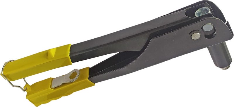 Inditrust Yellow Non Slip 9.5" Rivet Gun Hand Riveter Nail Gun, Pop Riveter with Gloves (50 RIVETS included) - Image 3